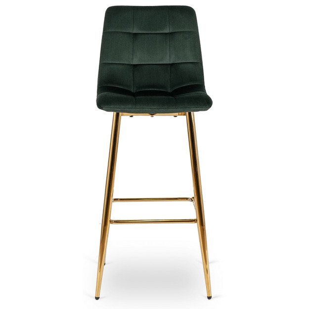 Arielė Apmuštas baro kėdė ARIEL, žalias aksomas, modernus glamūras 2