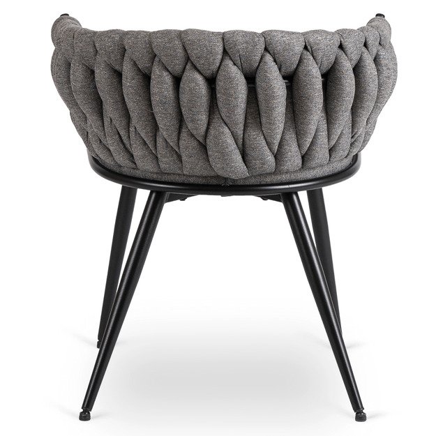 Empolis EMPOLI apmuštas austas svetainės krėslas, pilkas, modernus loftas 8