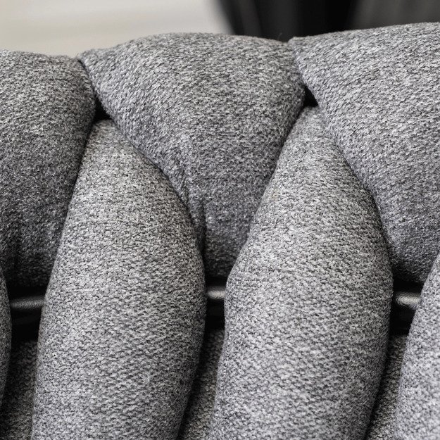 Empolis EMPOLI apmuštas austas svetainės krėslas, pilkas, modernus loftas 3