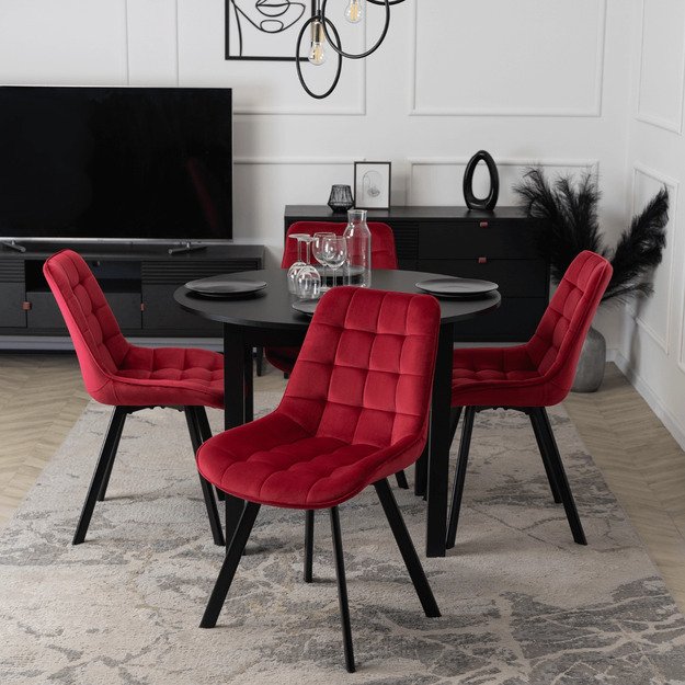 RICK Burgundiško aksomo kėdė