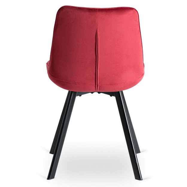 RICK Burgundiško aksomo kėdė 7