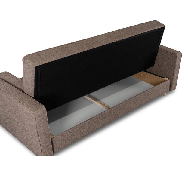 Malta Dvivietė sofa su miegojimo funkcija MALTA, ruda, moderni svetainė 4