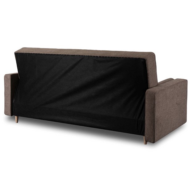 Malta Dvivietė sofa su miegojimo funkcija MALTA, ruda, moderni svetainė 3