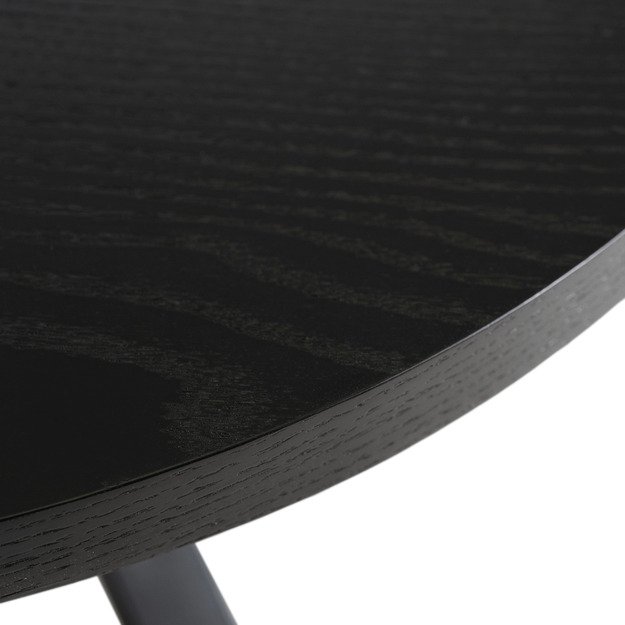 Linkolnas LINCOLN kavos staliukas, 80 cm, juodas, lofto stiliaus 2