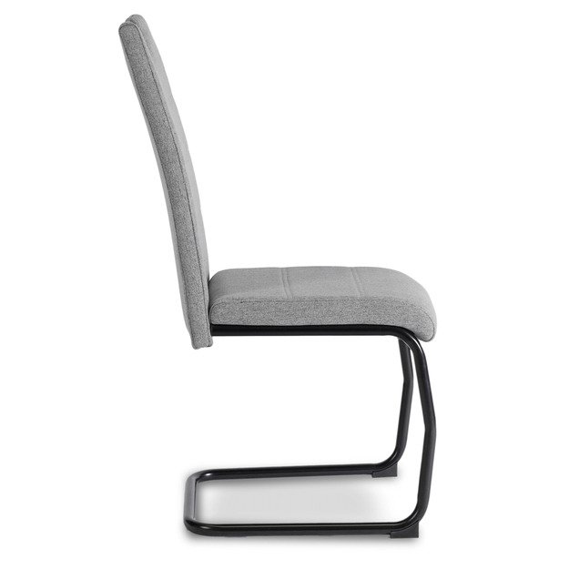 Lopezas LOPEZ minkštas krėslas, pilkas, su konsole, modernus 6