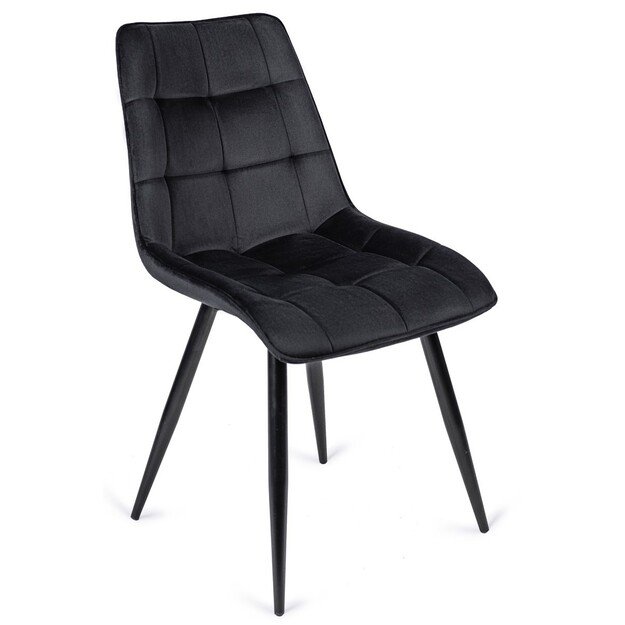 Rio minkšta kėdė juodos spalvos