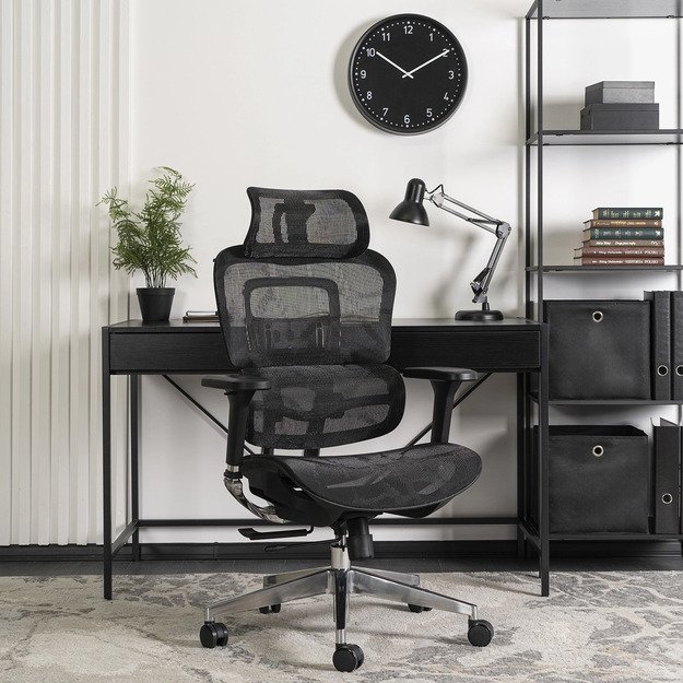 Nina NINO juoda moderni ergonominė pasukama biuro kėdė