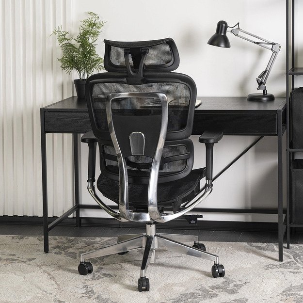 Nina NINO juoda moderni ergonominė pasukama biuro kėdė 5