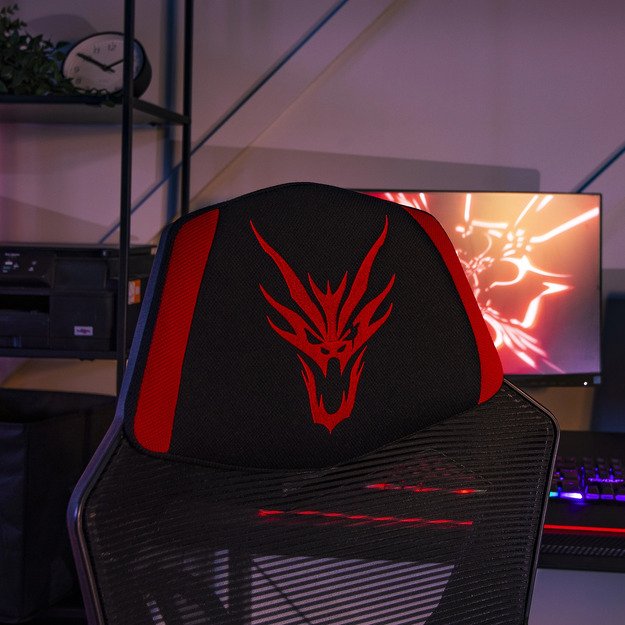 BING pasukama kėdė juoda/raudona 4