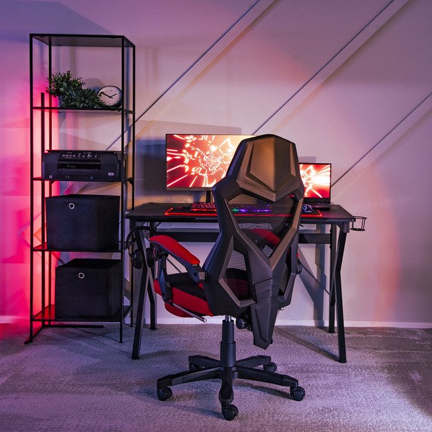 BING pasukama kėdė juoda/raudona 3