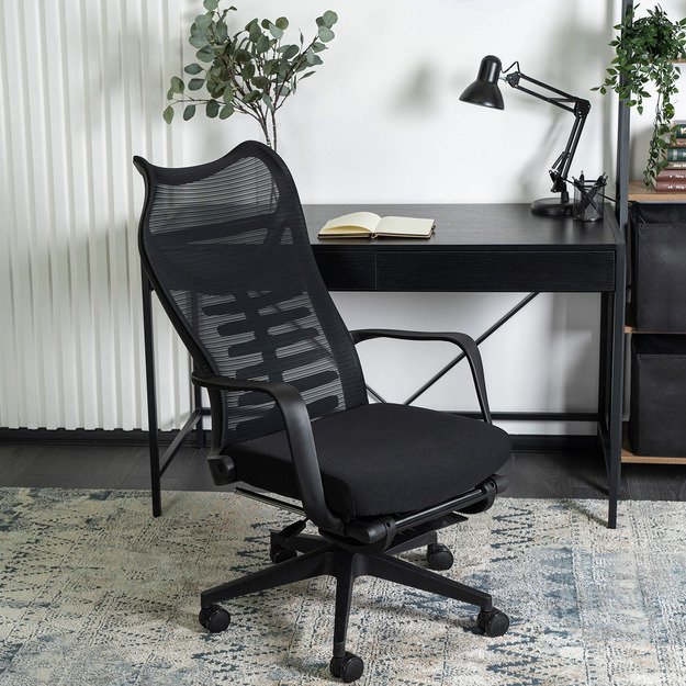 Acton ACTON ergonomiška pasukama biuro kėdė su pakoja, juoda 2