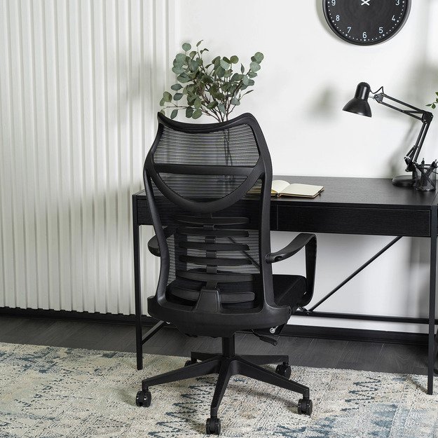 Acton ACTON ergonomiška pasukama biuro kėdė su pakoja, juoda 5