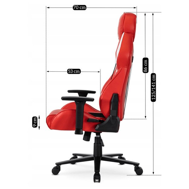 NEXON pasukama kėdė raudona  spalva 12