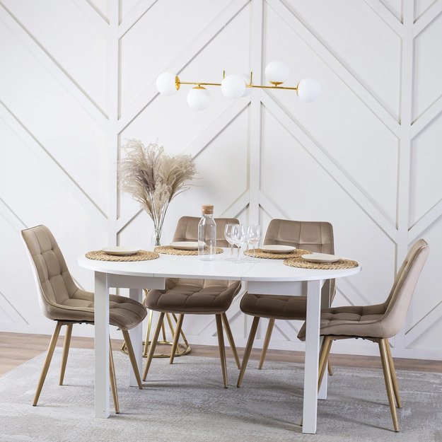 Rodri RODRI smėlio spalvos aksominis modernus minkštas svetainės krėslas 7