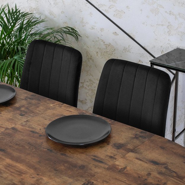 Lukas Apvalus išskleidžiamas stalas LUKAS, 100–250 cm, auksinio ąžuolo spalvos, modernus loftas 4