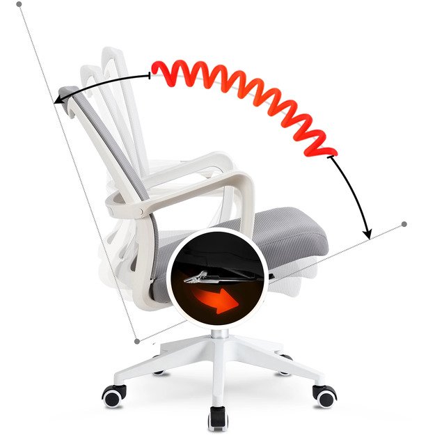 Fotel Obrotowy LEFKAS Szary 10