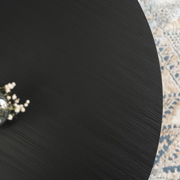 Amonas Maksas AMON MAX kavos staliukas, 80 cm, juodas, modernus lofto stiliaus 1