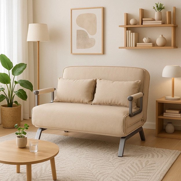 BART 2 smėlio spalvos dviejų vietų fotelis 1