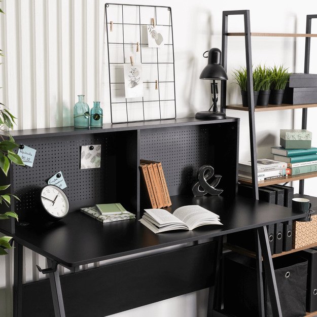 Ritinys Žaidimų stalas su rankenomis žaidėjams, ROLL, 138,5 cm, juodas, modernus, lofto formos 9