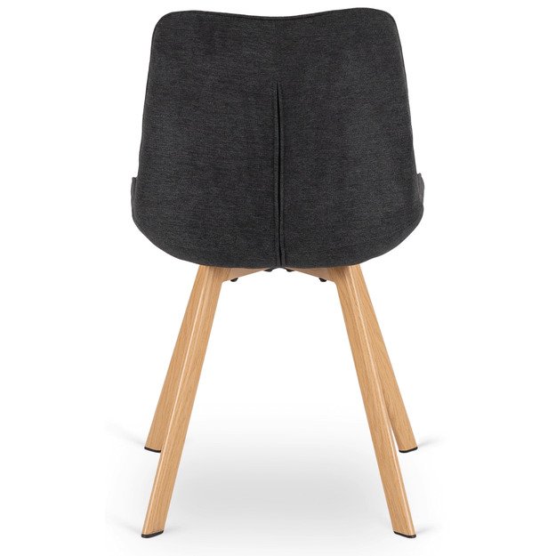 Keitė KATHY minkštas svetainės krėslas, juodas, modernus, skandinaviškas 7