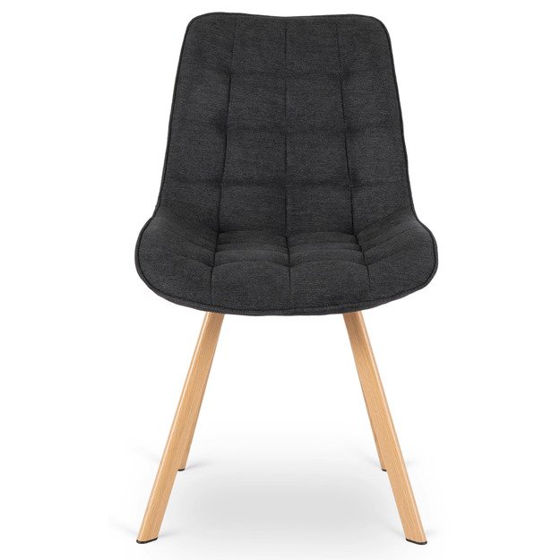 Keitė KATHY minkštas svetainės krėslas, juodas, modernus, skandinaviškas 5