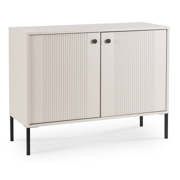 Minkštas Komoda svetainei/miegamajam, SOFT, 104 cm, kašmyro raštas, dviejų durų, moderni 3