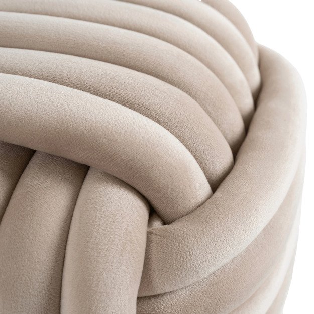 Magma MAGMA kreminis modernus austas aksominis pufas 4