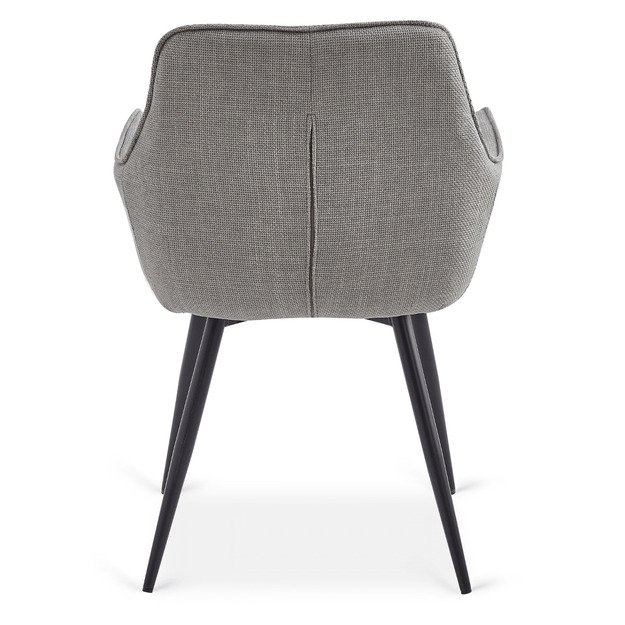 Edrickas EDRICK apmuštas valgomojo krėslas, pilkas, modernus lofto formos 6