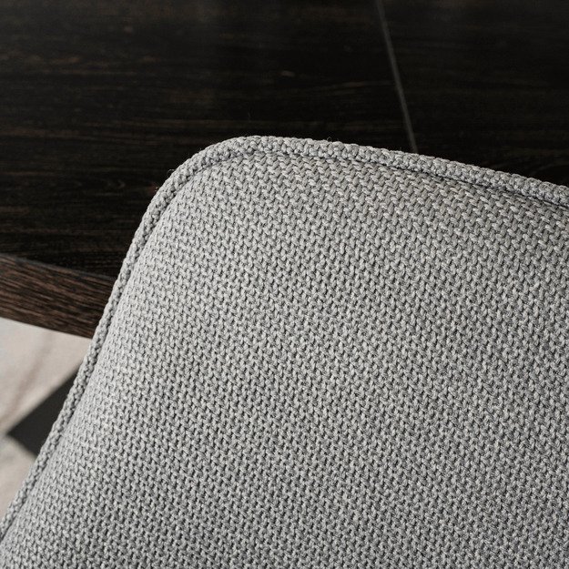 Edrickas EDRICK apmuštas valgomojo krėslas, pilkas, modernus lofto formos 3