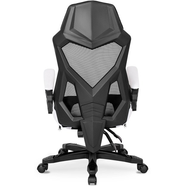 BING  pasukama biuro kėdė, juoda/balta, moderni 7