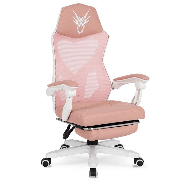 BING pasukama kėdė rožinė/balta