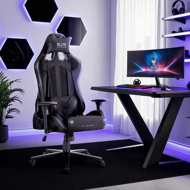 Fotel Obrotowy FLASH Czarny