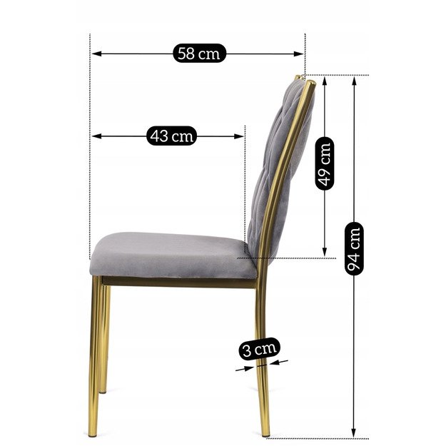 Danas DAN apmuštas austas svetainės krėslas pilko aksomo, modernaus žavesio 6