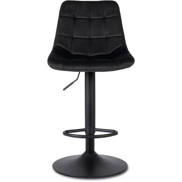 Arkosas Apmuštas baro kėdė ARCOS 2, juodas aksomas, modernus žavesys 6