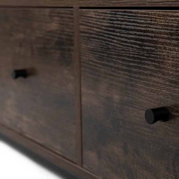 TV spintelė su stalčiais, 120 cm, ZONE, kaimiško ąžuolo spalvos 6