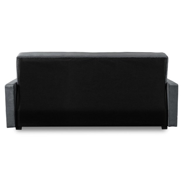 Aluna ALUNA sofa su miegojimo funkcija, sulankstoma dviejų vietų sofa, pilkos spalvos, moderni svetainei 3