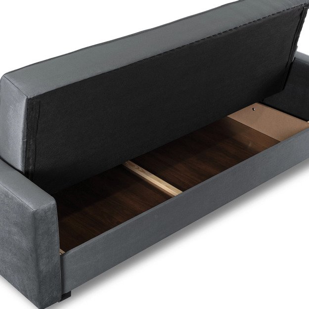 Aluna ALUNA sofa su miegojimo funkcija, sulankstoma dviejų vietų sofa, pilkos spalvos, moderni svetainei 5