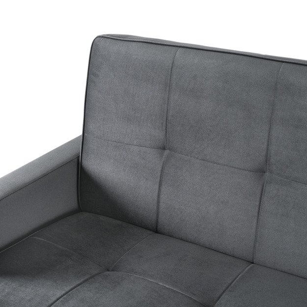 Aluna ALUNA sofa su miegojimo funkcija, sulankstoma dviejų vietų sofa, pilkos spalvos, moderni svetainei 7