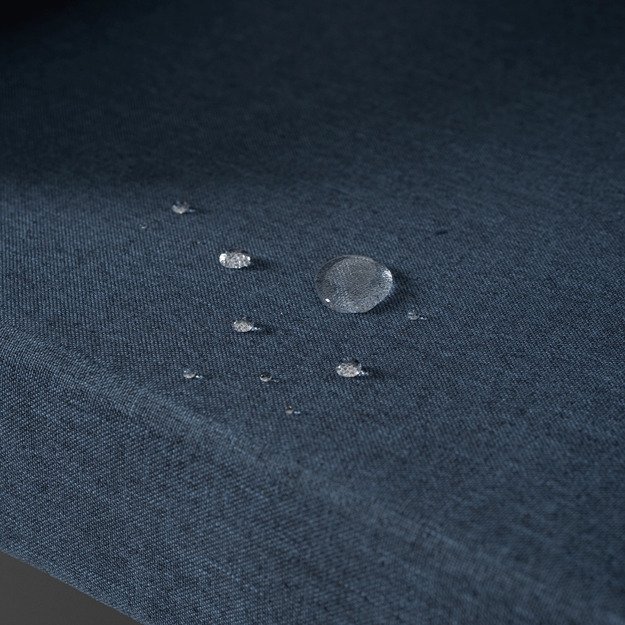 Normanas NORMAN sodo baldų komplektas, tamsiai mėlyna/juoda, kampinė sofa, terasos stalas, modernus metalinis 8